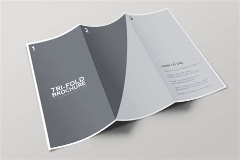 Tri-Fold Brochure Mockup Template — Medialoot