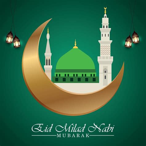 Eid Milad 12 Rabi ul awwal Mawlid e Nabi 18872755 Vector Art at Vecteezy