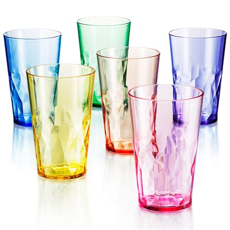 13 oz Unbreakable Premium Drinking Glasses - Set of 6 - Tritan Plastic - SCANDINOVIA - USA