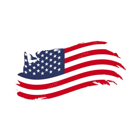 Us Flag With Waving Brush Stroke Clipart Hd Images, Us Flag Image, Us Flag Clipart, Us Flag ...