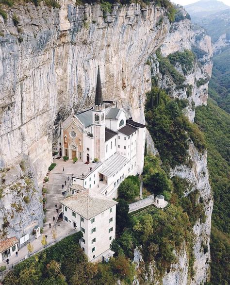 Sanctuary of Madonna della Corona, church in Italy : r/europe