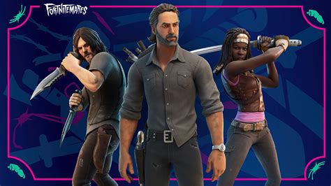 Daryl Dixon Michonne Rick Grimes The Walking Dead HD Fortnite ...