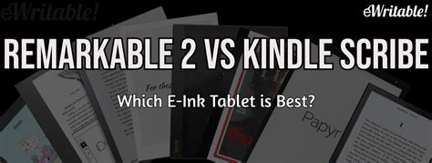 reMarkable 2 vs Kindle Scribe – Which e-ink tablet is best? – eWritable