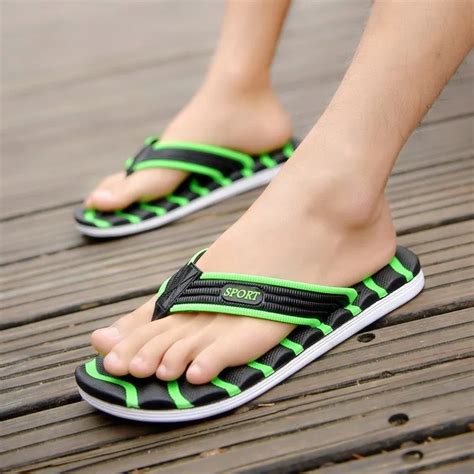 Aliexpress.com : Buy Striped Beach Sandals Shoes 2018 Summer Casual men ...