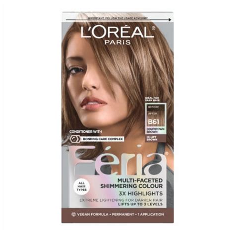 L'Oreal Paris Feria Multi Faceted Shimmering B61 Downtown Brown ...