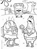 transmissionpress Spongebob The Street Musicians Coloring Pages sketch template