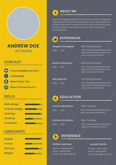Cv Resume Templates Template Download on Pngtree