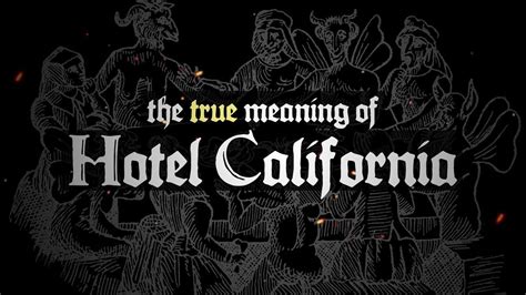 The True Meaning of Hotel California - YouTube