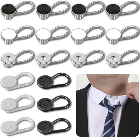 Amazon.com: YUANHANG 18Pcs Shirt Collar Button Extender: Neck Button ...