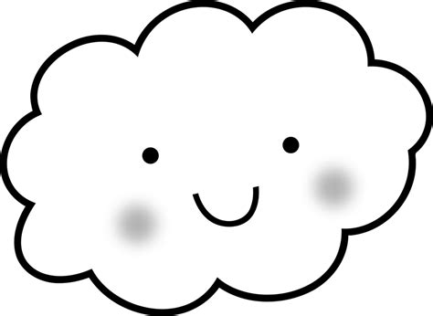 Clipart cloud colouring page, Clipart cloud colouring page Transparent FREE for download on ...