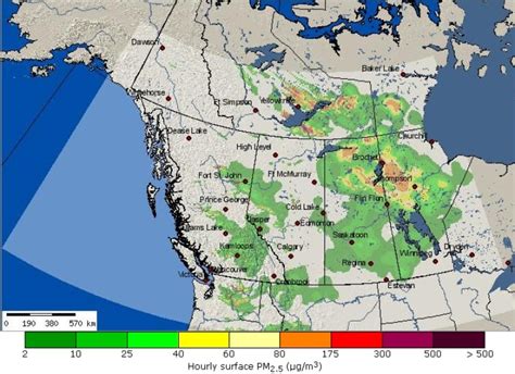 B.C. BlueSky map shows Canada's wildfire smoke forecast | CBC News