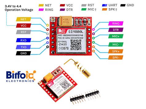 SIM800L GSM Module: Description, Pinout, Features and How to Use SIM800L with Arduino