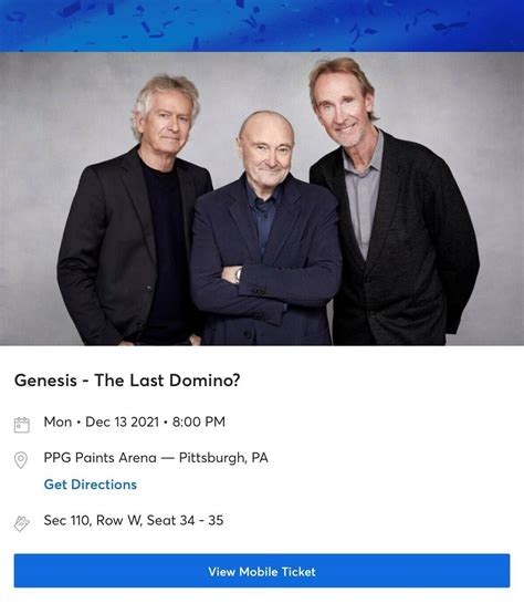 Genesis Concert Tickets | eBay