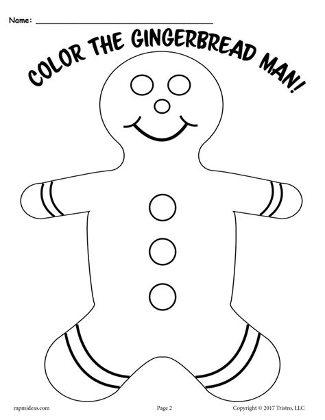 FREE 3 Printable Gingerbread Man Activities! – SupplyMe