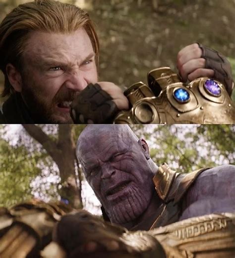 Avengers Infinity War Cap vs Thanos Blank Template - Imgflip