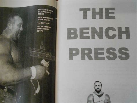 Bill Kazmaier THE BENCH PRESS bodybuilding powerlifting muscle booklet 2017 Values - MAVIN