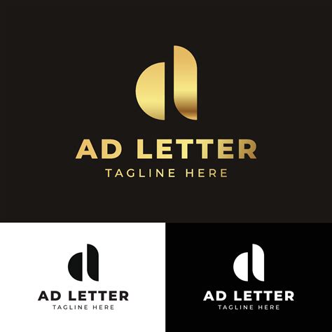 AD Letter Logo 6133438 Vector Art at Vecteezy