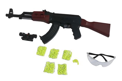 Buy Popo Toys Pubg AKM Airsoft | AK-47 Toy | with Laser Light, 350+ 6mm ...