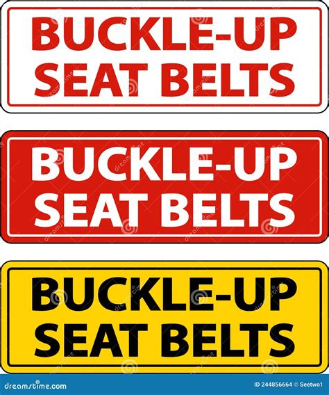 Buckle Up Seat Belt Sign Vector Illustration Clip-art | CartoonDealer ...