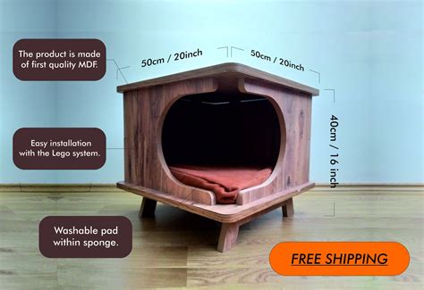 Wooden Cat Bed Wooden Cat Furniture Wood Cat Bed Wooden Cat | Etsy