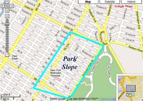 Park Slope Brooklyn Map