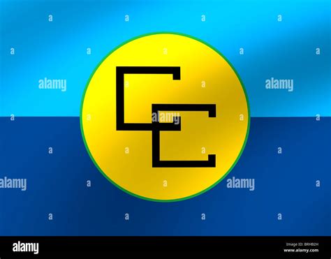 CARICOM flag Stock Photo - Alamy