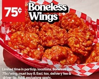 Pizza Hut Launches New 75-Cent Boneless Wings Deal - The Fast Food Post