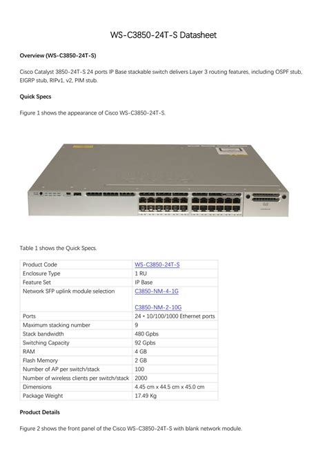 Cisco Catalyst 3850 Series Switches Data Sheet | surf-loc.com