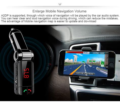 Hands Free 4 in 1 Bluetooth Car Kit FM Transmitter Car Charger USB ...