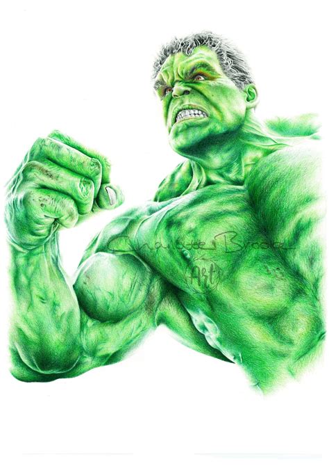 Hulk Pencil Portrait Drawing Print - Etsy UK