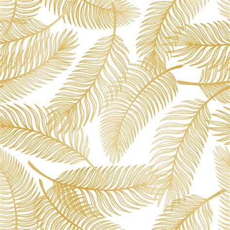 Gold Palm Leaves Wallpaper Peel and Stick and Prepasted - Bed Bath ...