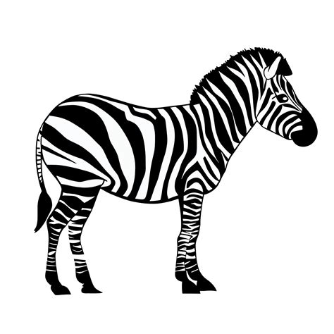 Zebra Black And White Clipart