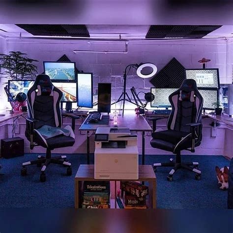 Battlestation two person | Computer gaming room, Video game rooms, Game room