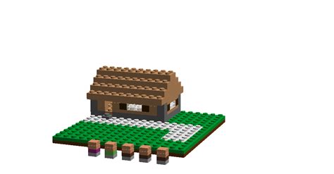 Custom:Minecraft NPC Village Micro-World - Brickipedia, the LEGO Wiki