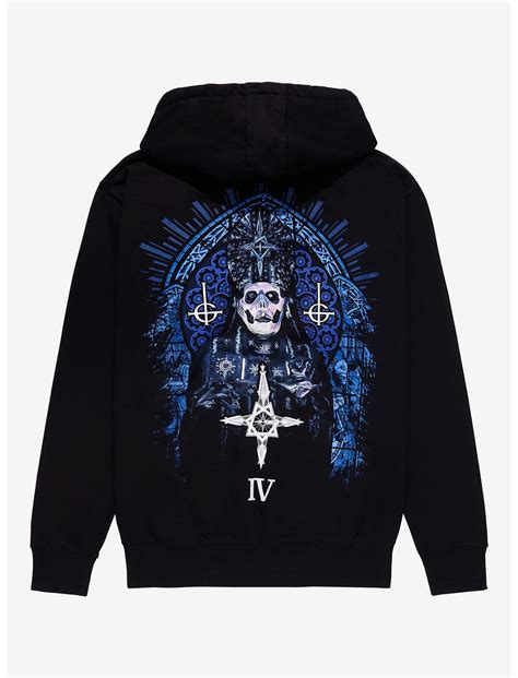 Ghost Stained Glass Papa Emeritus IV Girls Hoodie | Hot Topic