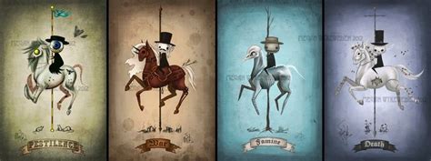 four horsemen of the apocalypse chibi | Horsemen of the apocalypse, Digital art illustration ...