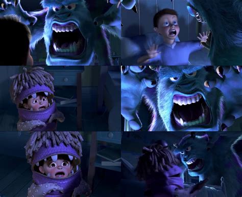 Monsters Inc - Sulley Scares Boo by dlee1293847 on DeviantArt