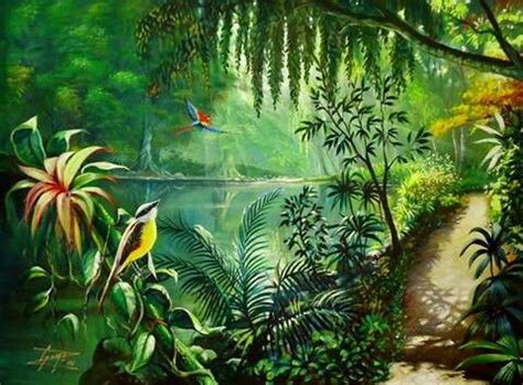 Tropical Rainforest Paintings | RAINFOREST ANIMAL