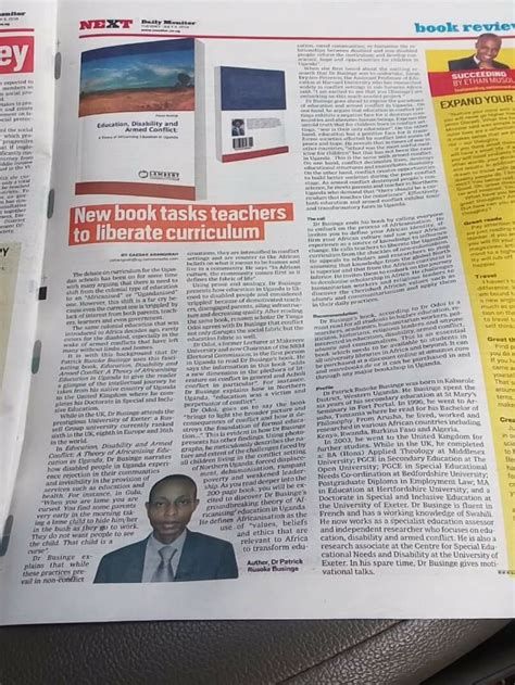 (PDF) Book review published in The Monitor: Uganda's top daily newspaper