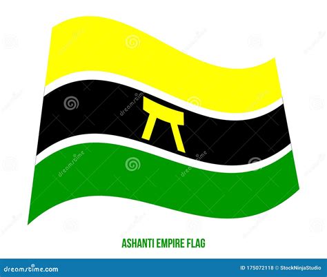 Ashanti Empire Flag Waving Vector Illustration On White Background ...