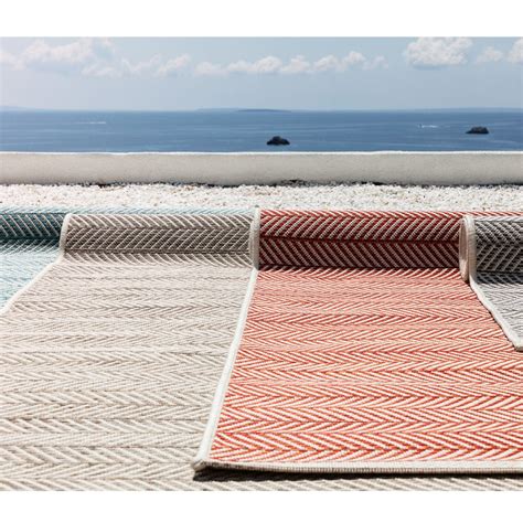 RYLANDER Taupe Polypropylene Outdoor Rug 180x280cm - Made in Belgium