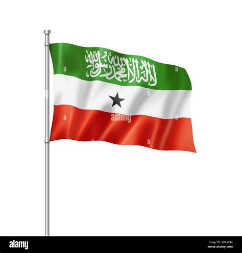 Somaliland flag isolated on white Stock Photo - Alamy