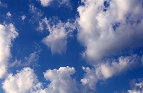 Puffy White Clouds On Blue Sky Free Stock Photo - Public Domain Pictures
