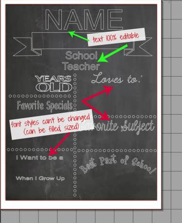 Chalkboard Printables Template: Free Silhouette Studio Cut File - Silhouette School