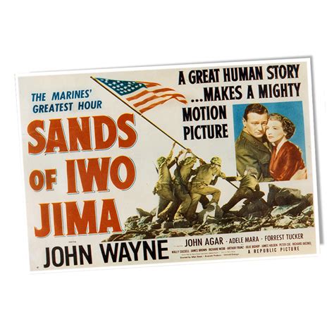 United States Marine Corps In Sands of Iwo Jima John Wayne Poster 24x3 ...