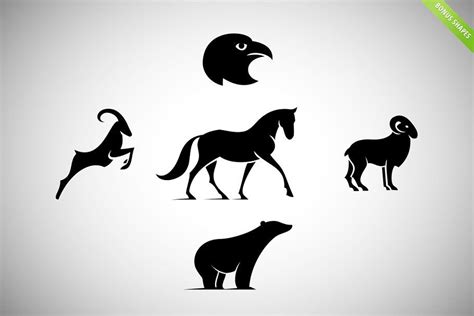 8 Animal Logos Set Cool Bonuses #Set#Logos#Animal#Cool | Animal logo ...