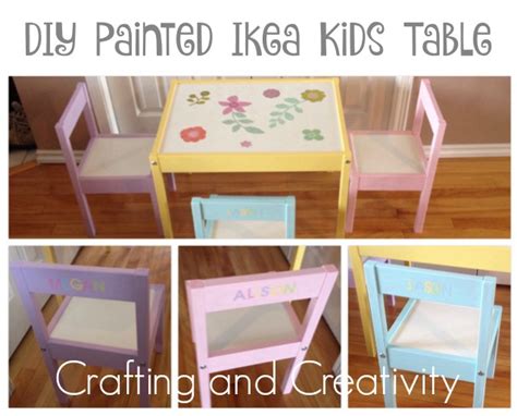 Crafting and Creativity: DIY Painted Ikea Kids Table