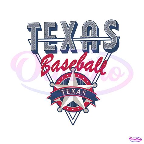 Vintage Texas Rangers Baseball PNG Sublimation Design » Oladino