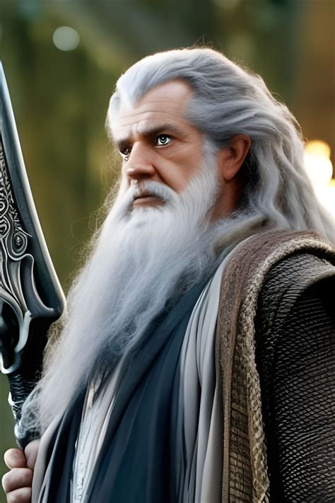 Mel Gibson Gandalf - AI Generated Artwork - NightCafe Creator