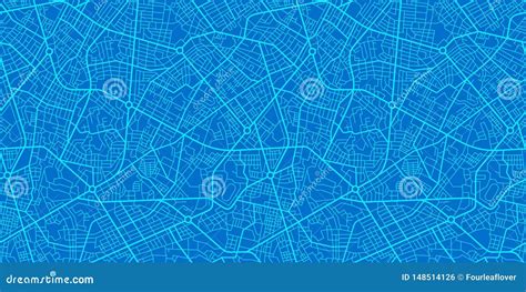 Urban Vector City Map Seamless Texture Stock Vector - Illustration of destination, plan: 148514126